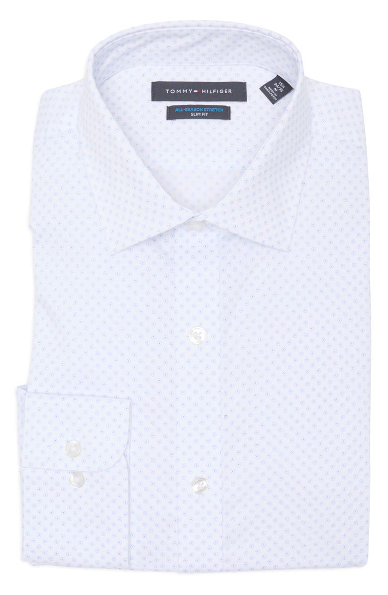 Tommy Hilfiger Slim Fit All-Season Stretch Dress Shirt, Alternate, color, 