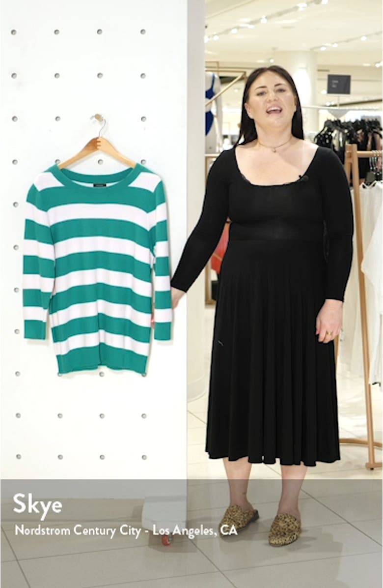 x Atlantic-Pacific Three Quarter Sleeve Sweater, sales video thumbnail