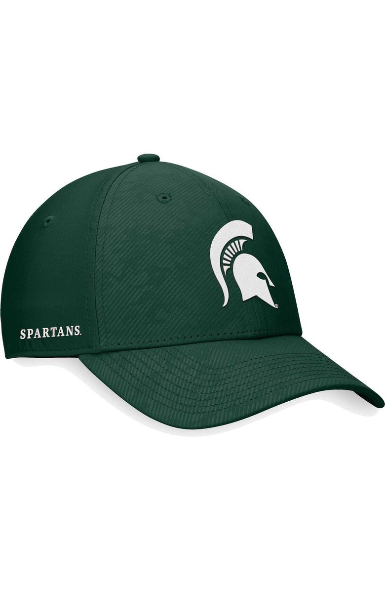 TOP OF THE WORLD Men's Top of the World Green Michigan State Spartans Deluxe Flex Hat, Main, color, 