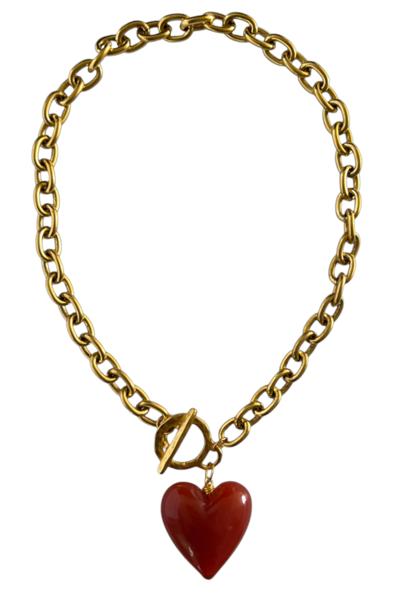 Amore Necklace, Main, color, Cuore Red