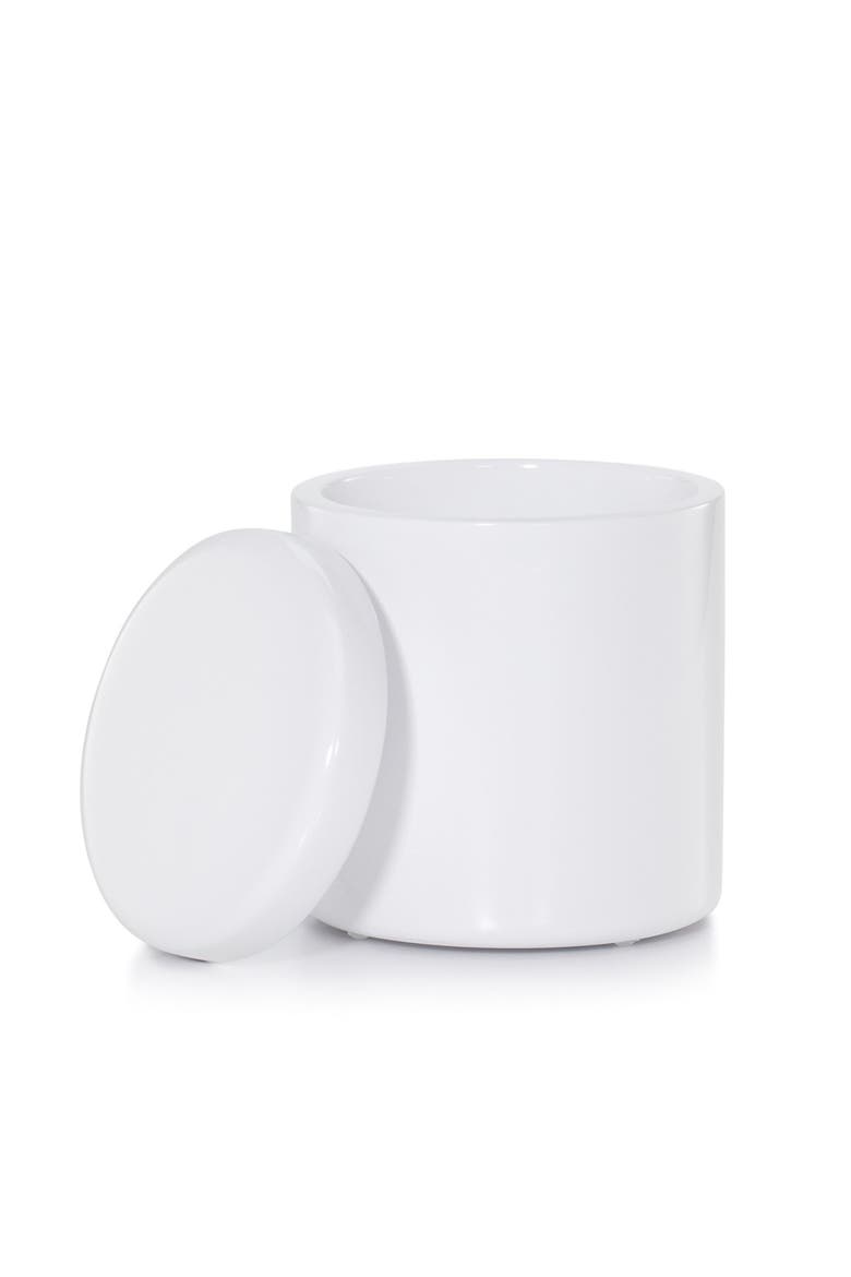 Domus White Gloss Canister, Alternate, color, WHITE