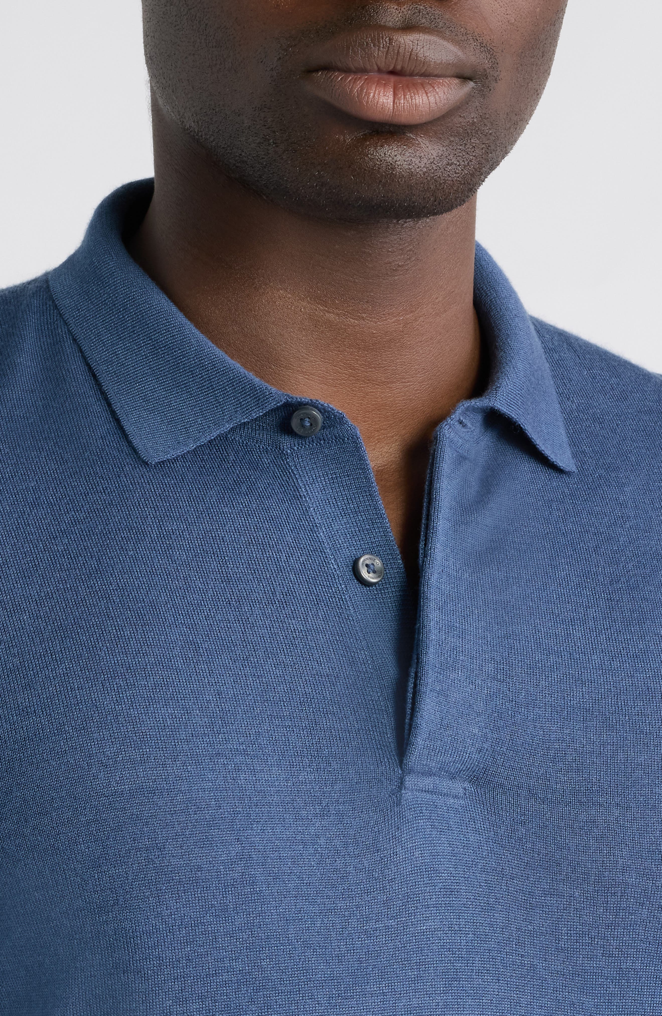 johnnie-O Merino Wool Blend Polo Sweater (Men) | Nordstrom