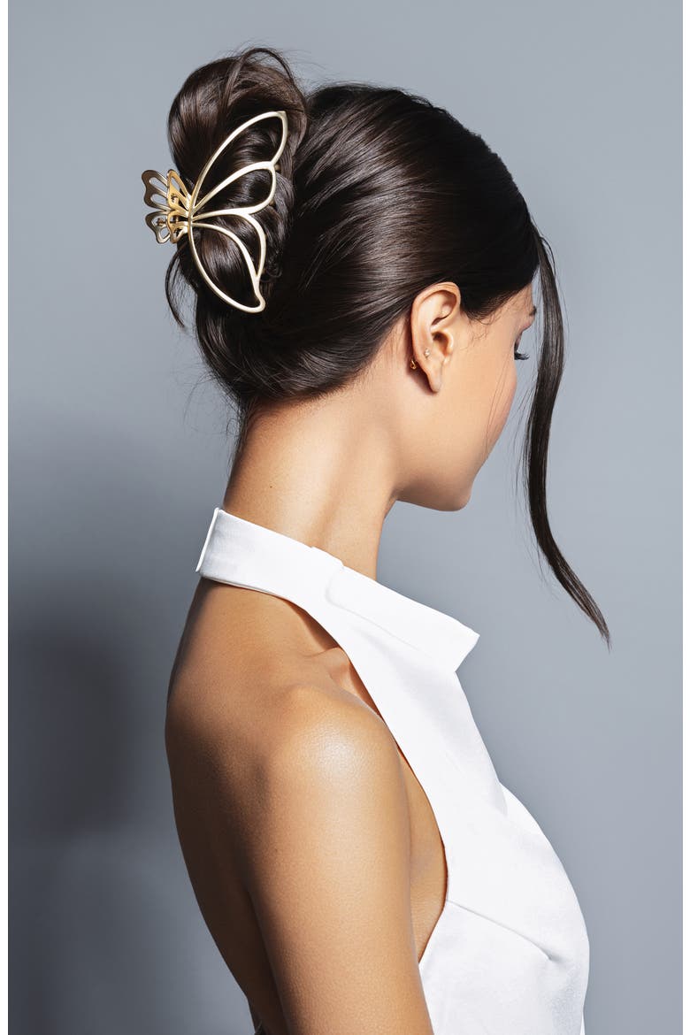 Glided Wing Hair Clip, Alternate, color, NO COLOR