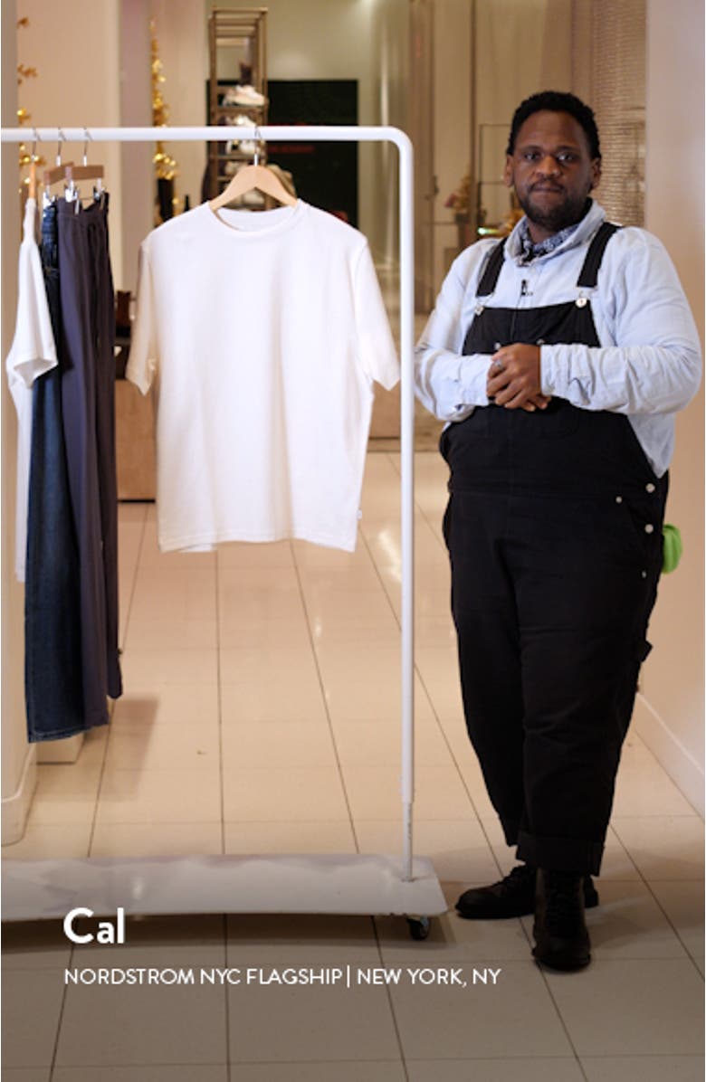 Dean Boxy Textured Organic Cotton T-Shirt, sales video thumbnail