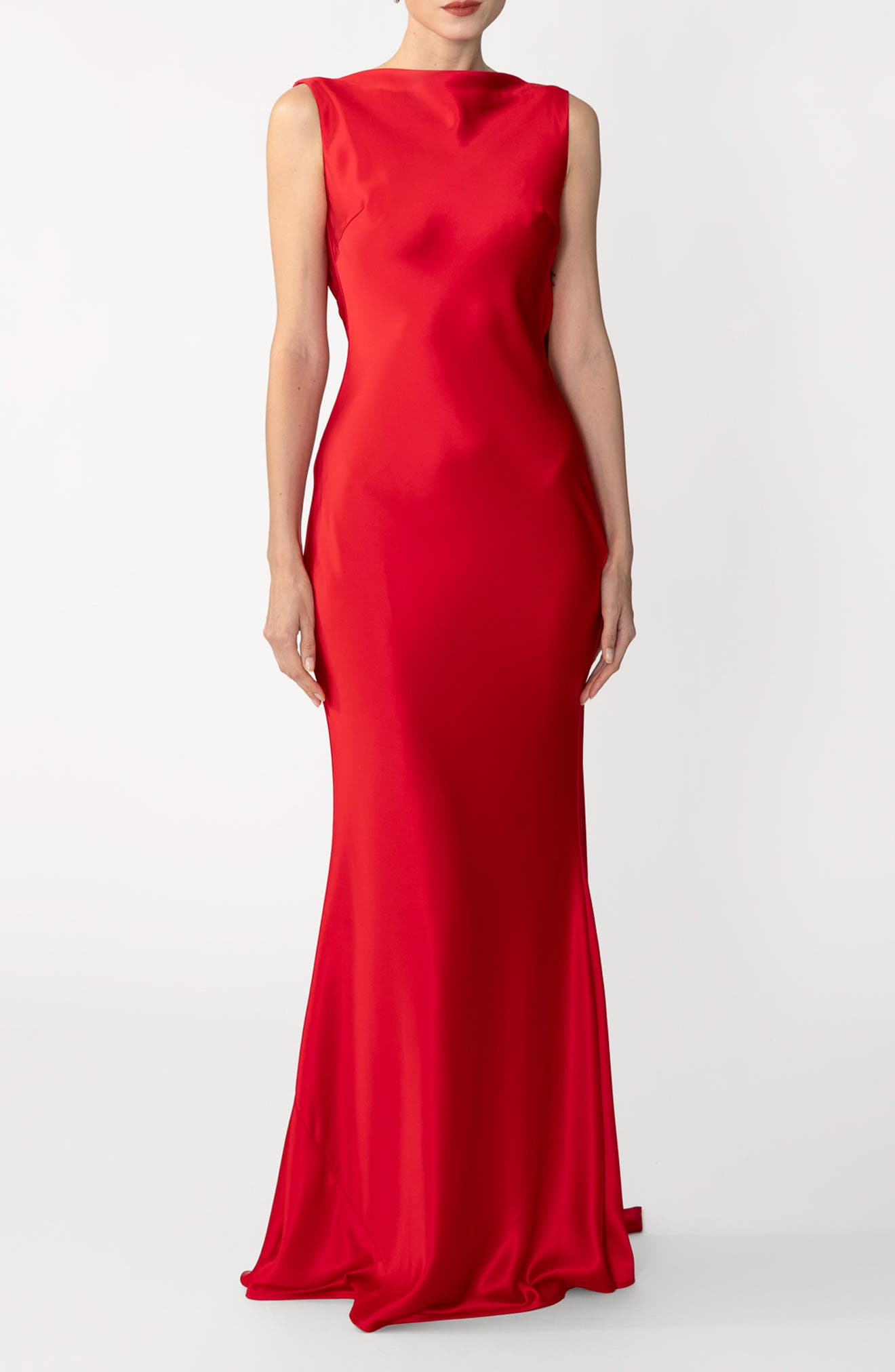 Calli Satin Backless Gown