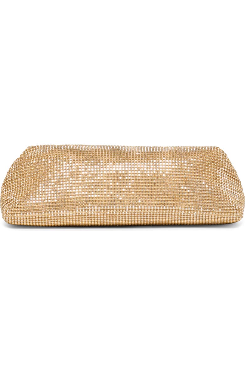 Dolce Vita Akila Crystal Mesh Foldover Clutch, Alternate, color, Gold