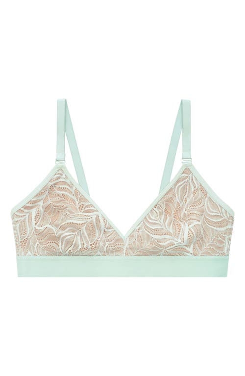 Thirdlove Feather Lace Triangle Bralette In Blue