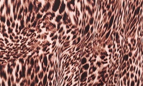 Vince Camuto Print Pull-on Maxi Skirt In Brown