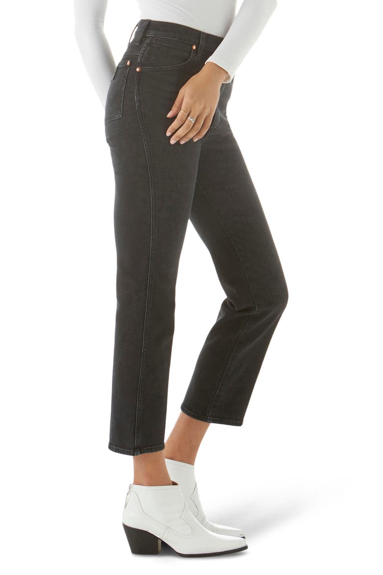 Wild West High Waist Ankle Straight Leg Jeans, Alternate, color, NIGHT FEVER