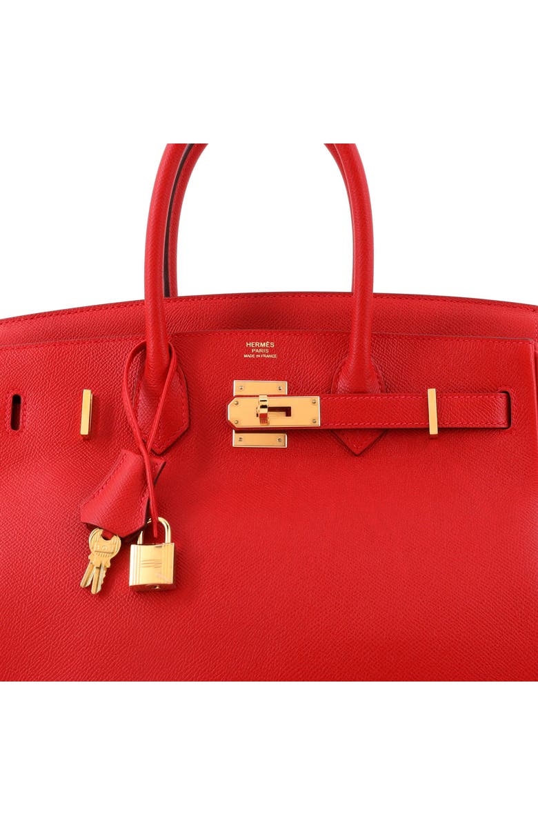 Pre-Owned Hermes Birkin Handbag Red Epsom with Gold Hardware 30, Alternate, color, Rouge Vif