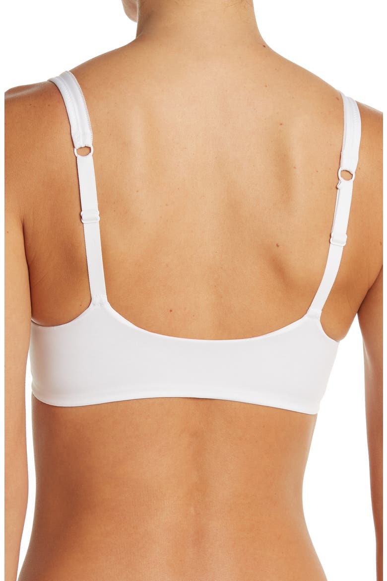 Ultimate Soft Front Closure T-Shirt Bra, Alternate, color, WHITE