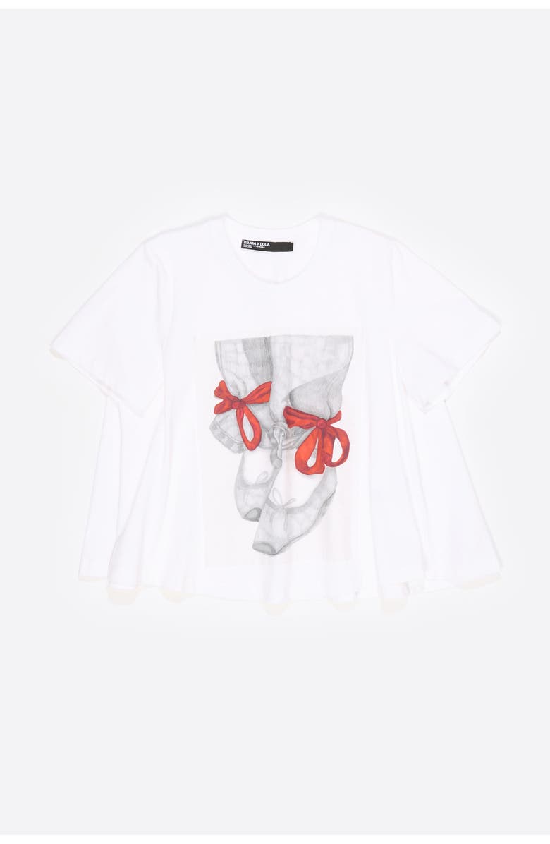 Bimba y Lola Ballerinas Logo A-Line T-Shirt, Alternate, color,