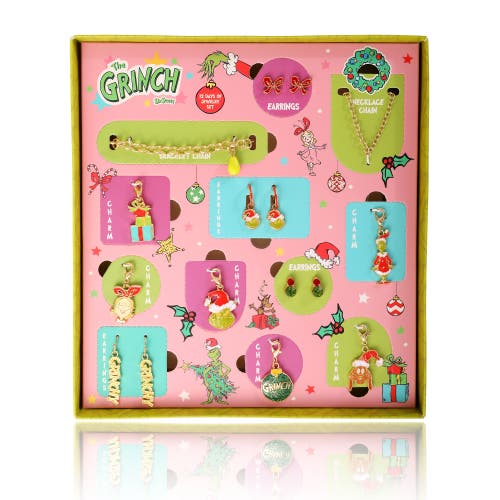 Grinch 12-piece  Jewelry Set With Earrings And Chains