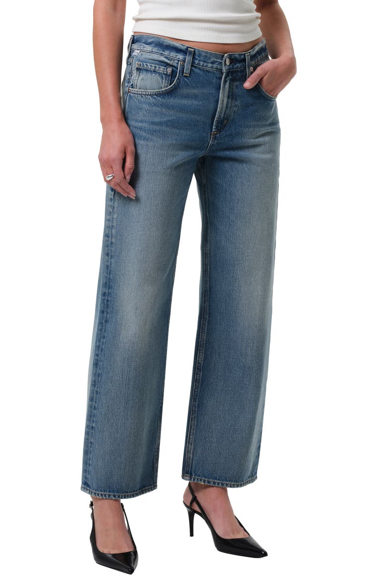 Lindz Low Rise Easy Straight Leg Jeans, Main, color, BIJOU