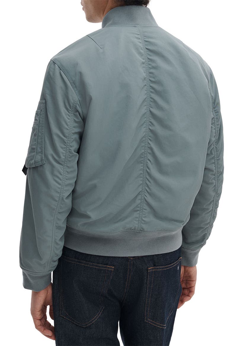 Manston Nylon Bomber Jacket, Alternate, color, GREY MIST
