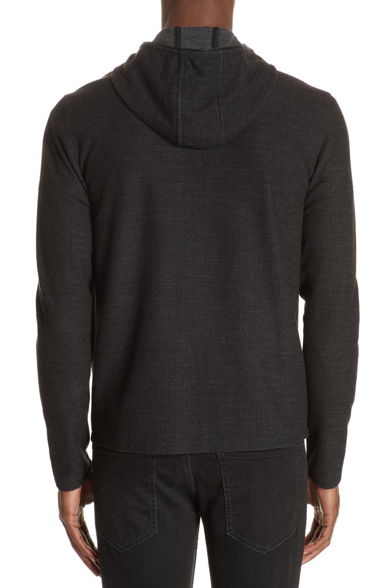 Zip Hoodie, Alternate, color, BLACK