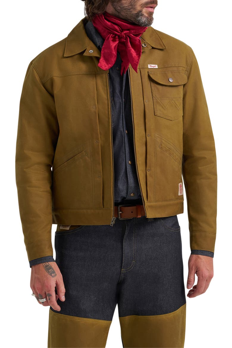 Filson X Wrangler Adventure Waxed Cotton Duck Canvas Jacket (Men