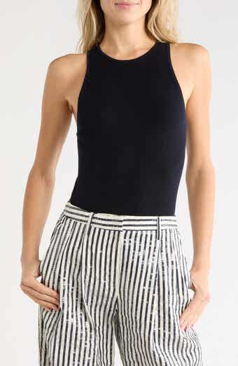 Harbor Ribbed Leather Tank