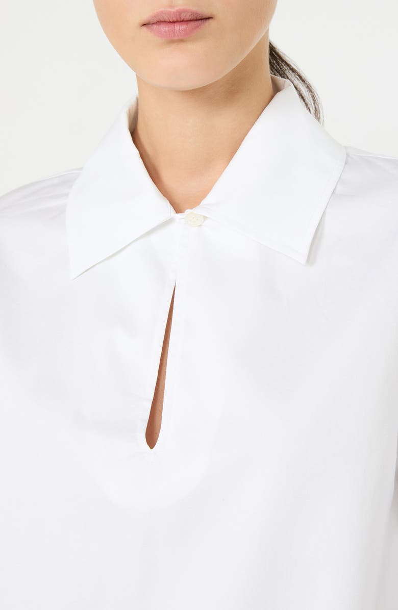 MM by Max Mara Labano Cotton Shirt, Alternate, color, Optical White