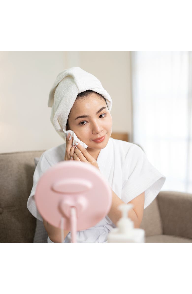 PURSONIC Clean Facial Towels - Six Pack Bundle - Eco-Friendly, Extra-Large, 100% Plant-Based Towels, Alternate, color, White