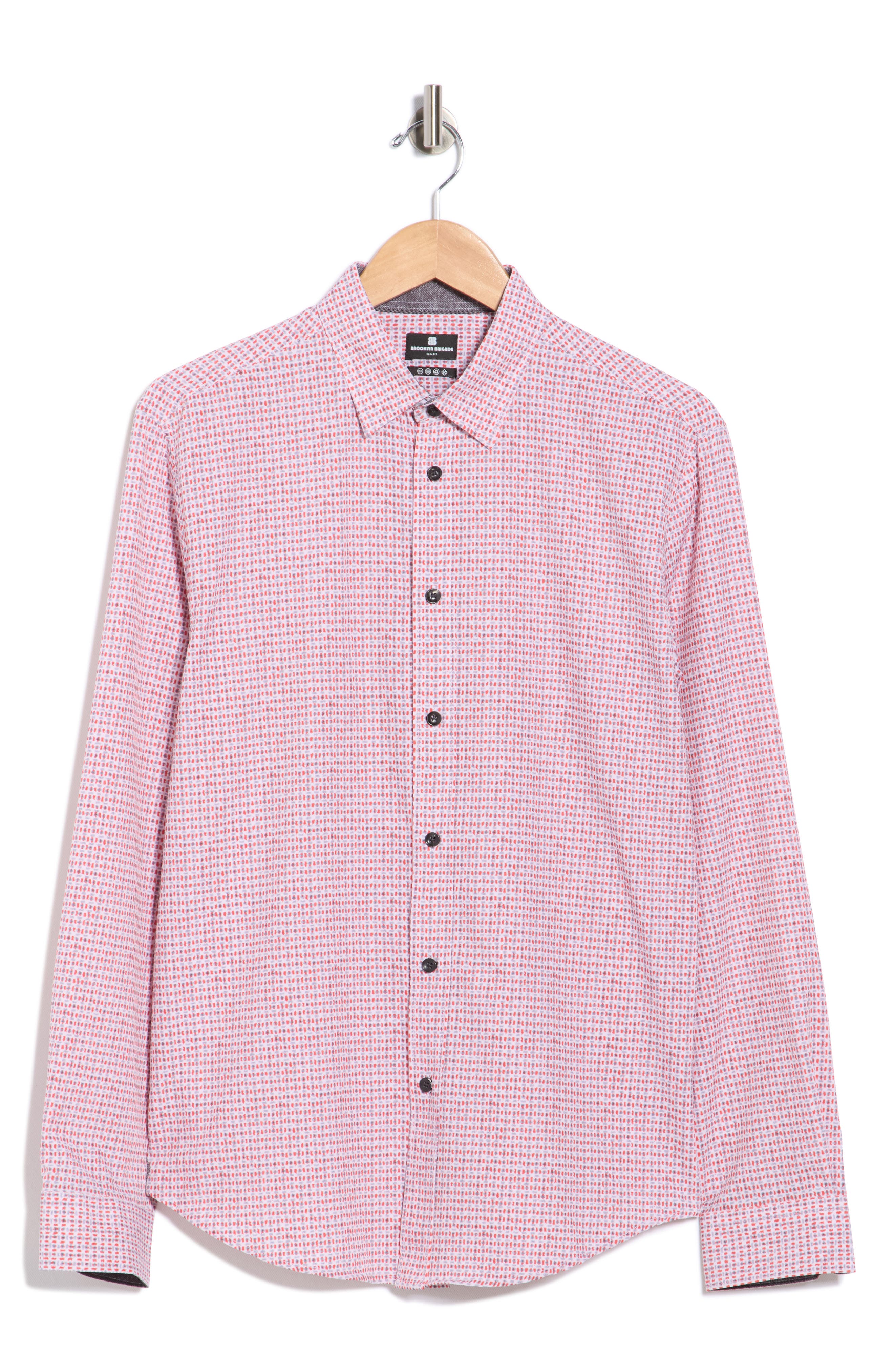 Brooklyn Brigade Geometric Watercolor Button-Up Shirt