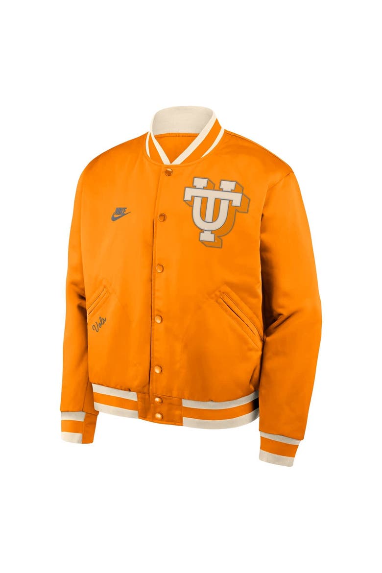 Men's Nike Tennessee Orange Tennessee Volunteers Legacy Full-Snap Bomber Jacket, Alternate, color, Tennessee Orange