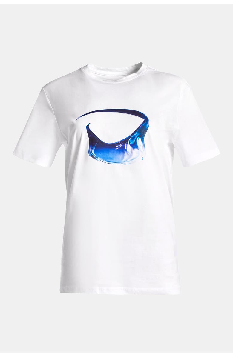 KATE BARTON Pierced Glass Bag Unisex T-shirt, Alternate, color, White