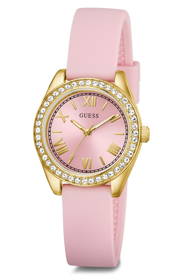 Mini Luna Silicone Strap Watch, 30mm, Alternate, color, PINK
