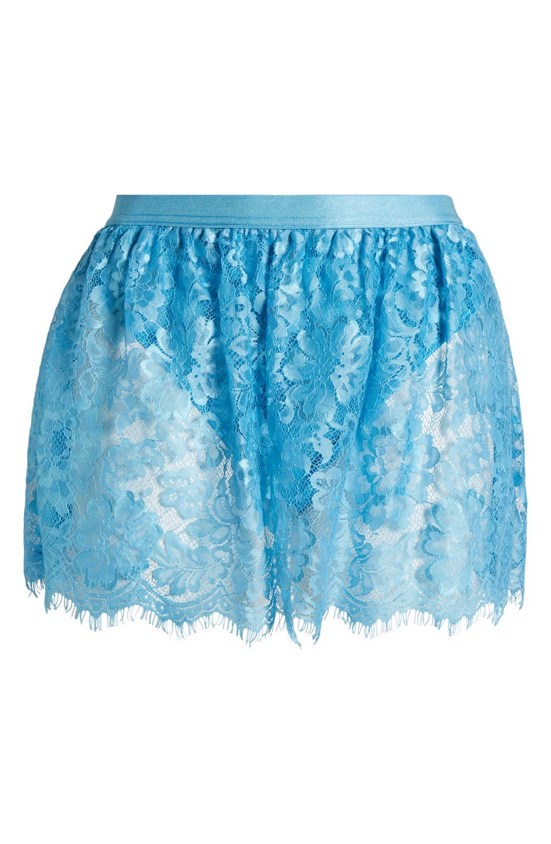 KILO BRAVA Lace Skirted Thong, Alternate, color, Blue
