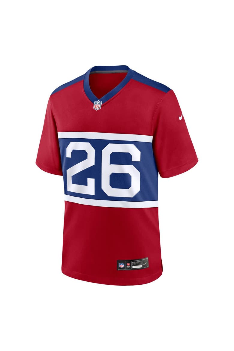 Youth Nike Devin Singletary Century Red New York Giants Alternate Player Game Jersey, Alternate, color, Red