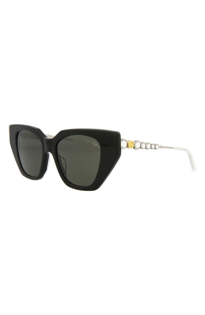 Gucci 53mm Cat Eye Sunglasses, Alternate, color,