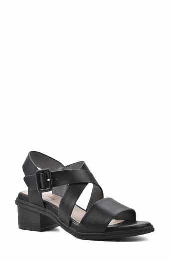 CLIFFS BY WHITE MOUNTAIN Cordovan Heeled Sandal