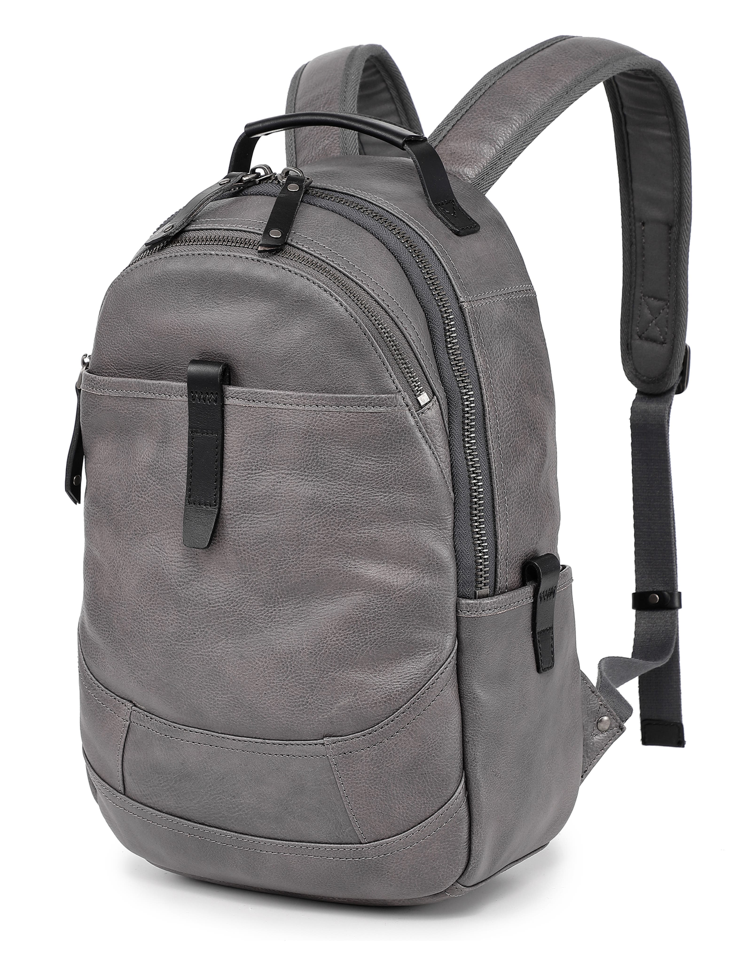 Fern Genuine Leather Structured Everyday Backpack, Alternate, color, Slate