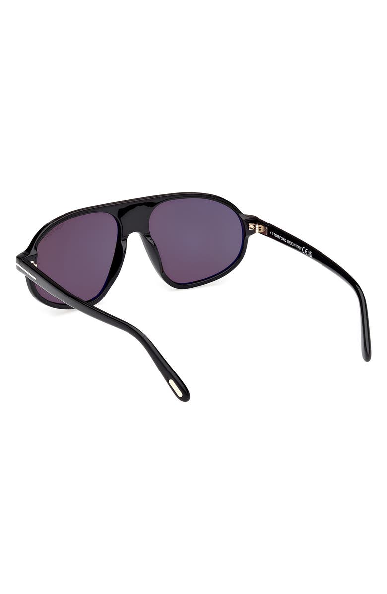 TOM FORD 58mm Pilot Sunglasses, Alternate, color, 