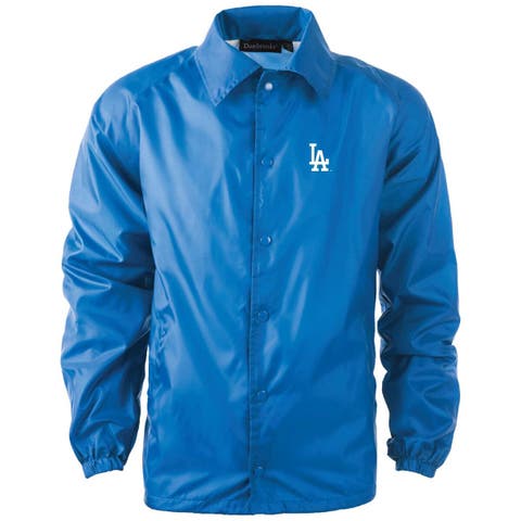 Men's Dunbrooke  Royal Los Angeles Dodgers Coach's Raglan Full-Snap Windbreaker Jacket