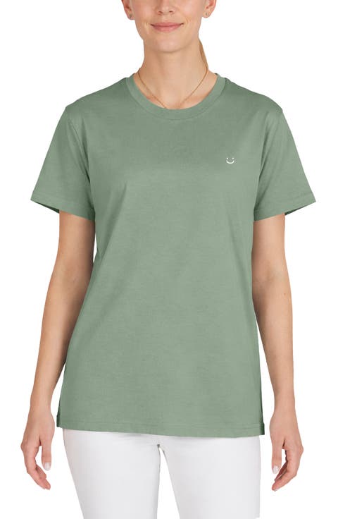 Womens Lil Smile Jersey Relaxed Tee
