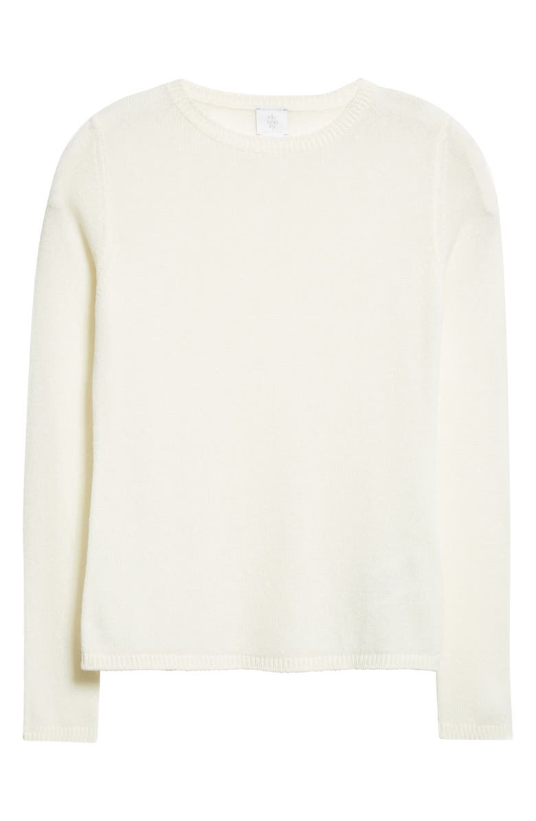 Eleventy Fine Gauge Cashmere Sweater, Alternate, color, Cream