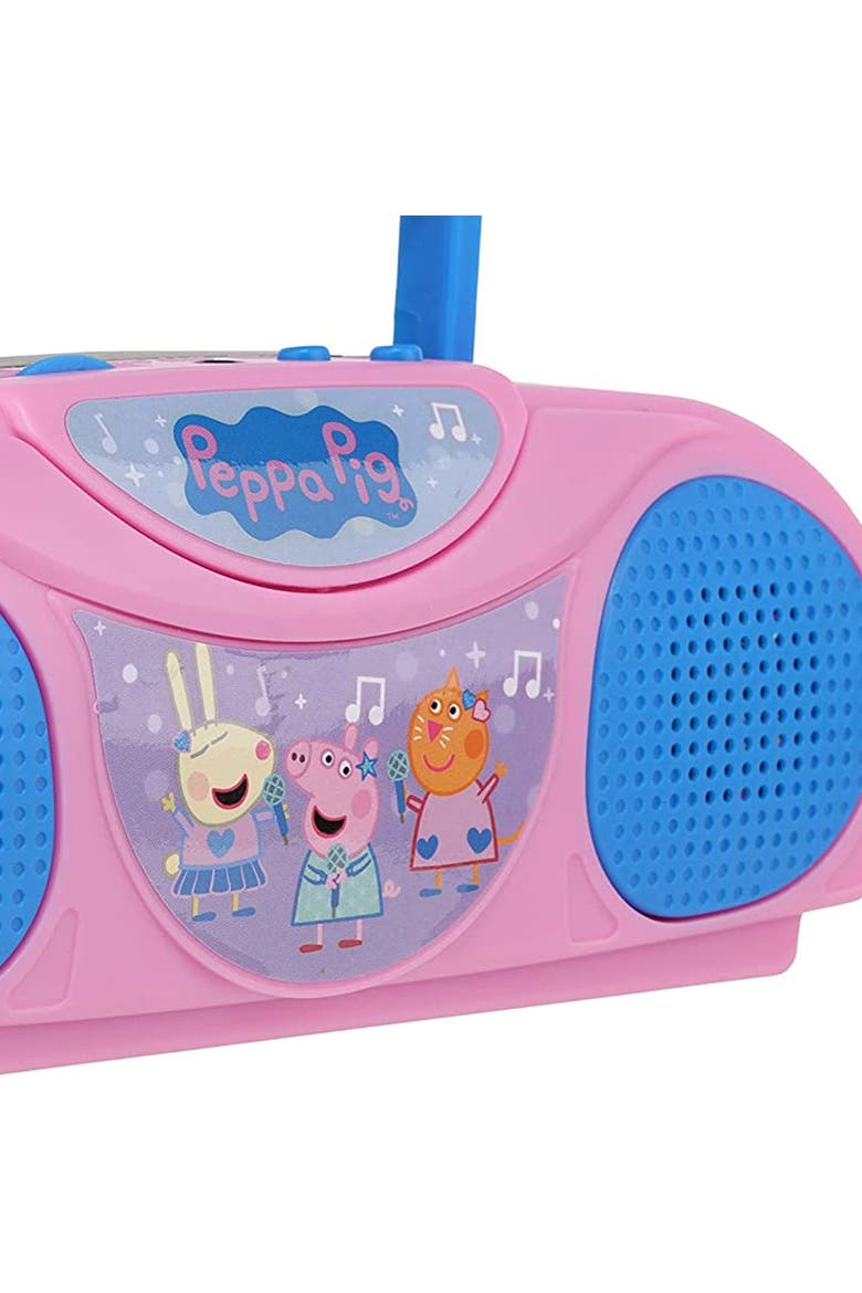 Portable Radio Karaoke with Microphone, Alternate, color, Pink