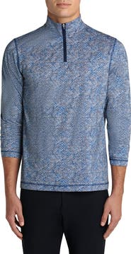 Bugatchi OoohCotton® Quarter Zip Pullover