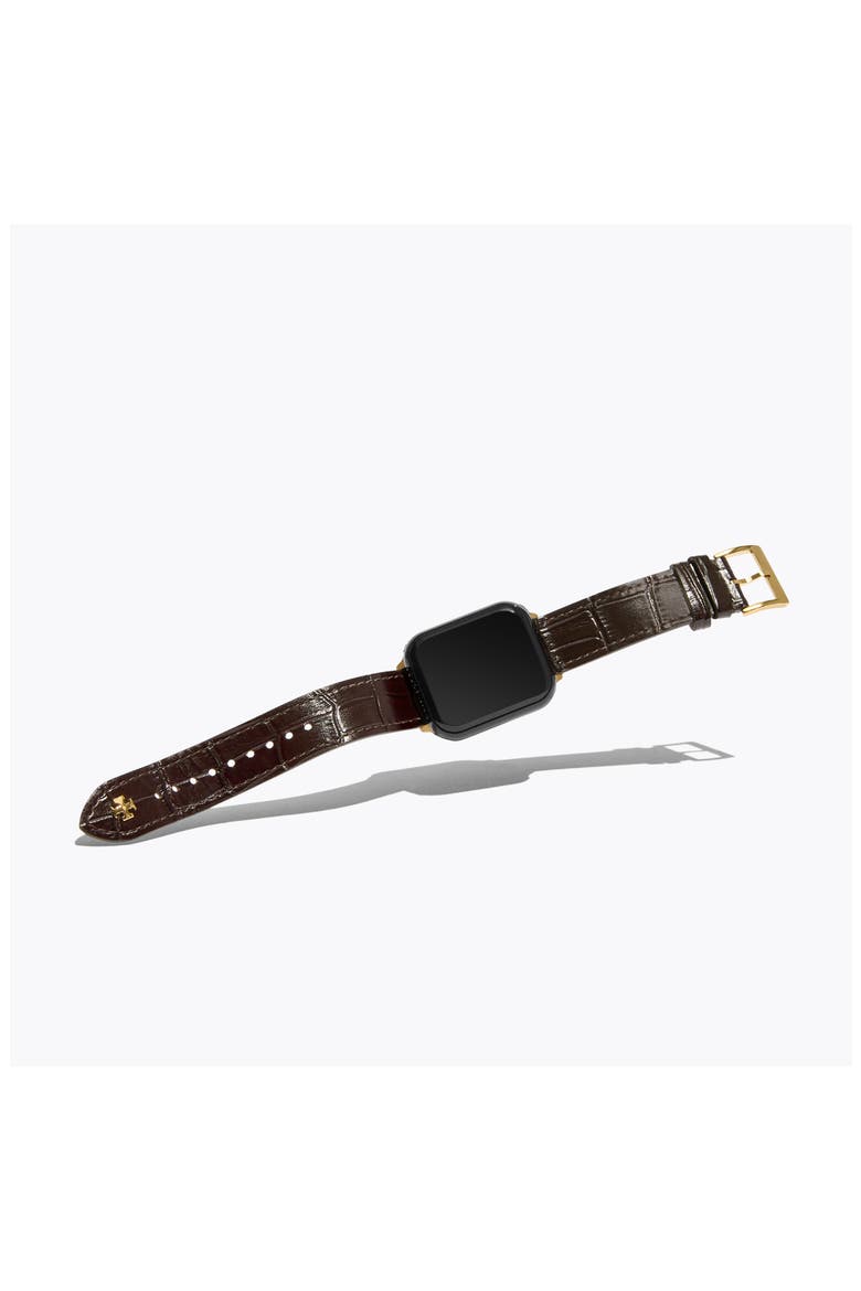 The Kira Leather 18mm Apple Watch® Watchband, Alternate, color, BROWN
