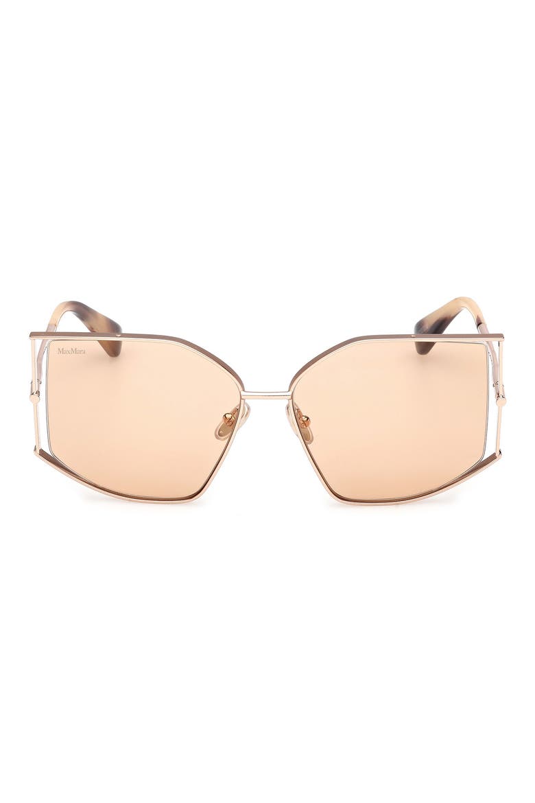 Menton 59mm Cat Eye Sunglasses, Main, color, ROSE GOLD/ CAMEL/ PEACH