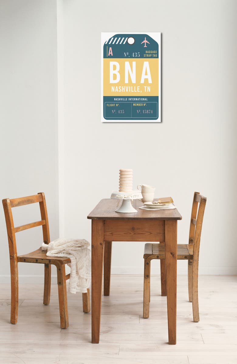 Oliver Gal Nashville Luggage Tag Wall Art, Alternate, color, 