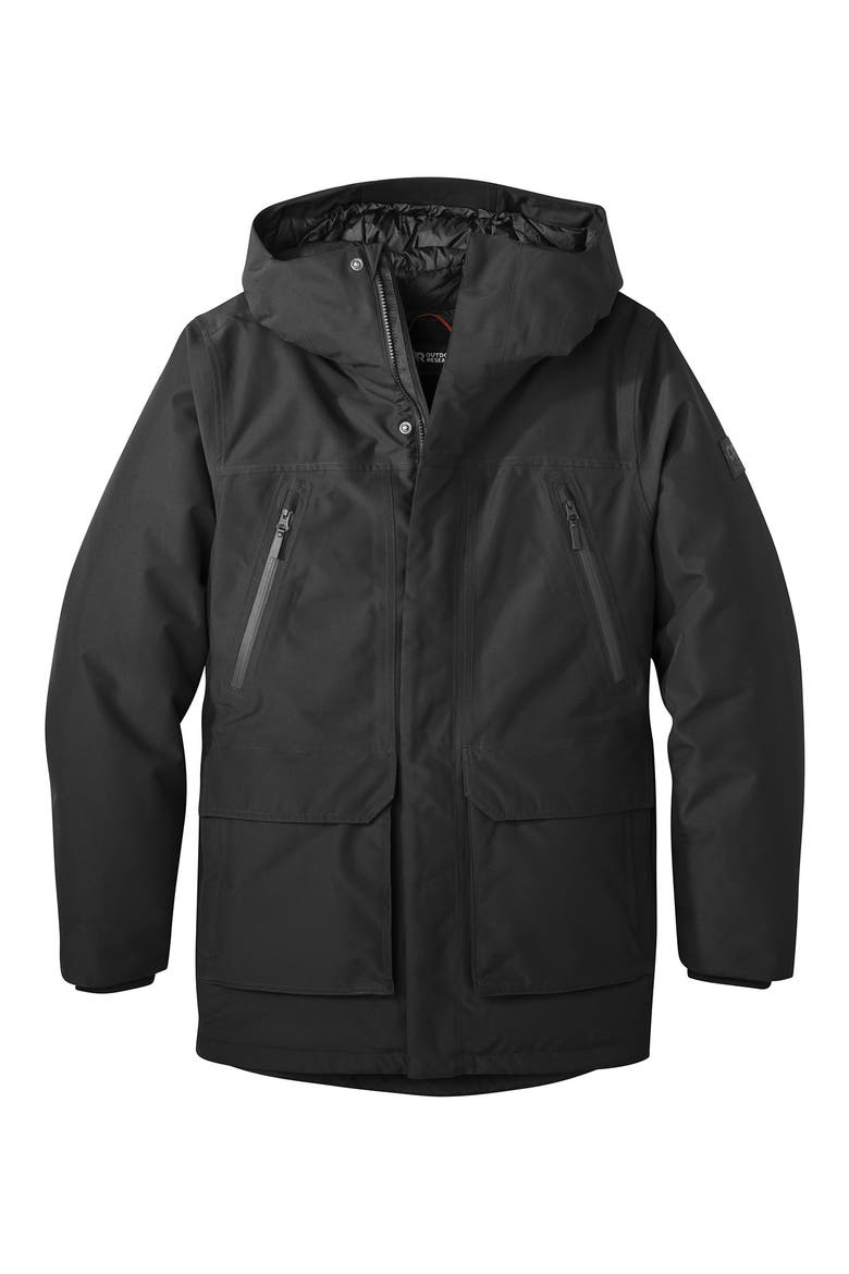 Stormcraft Waterproof 700 Fill Power Down Parka, Alternate, color, BLACK