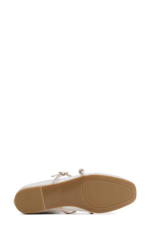 Shop Aldo Amberlee Sequin Mary Jane Flat In Grey