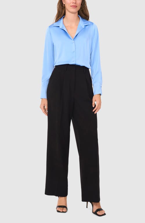 Halogenr Halogen(r) Long Sleeve Satin Button-up Shirt