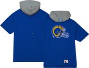 Mitchell & Ness Men's Mitchell & Ness Royal Los Angeles Rams Postgame Short Sleeve Hoodie