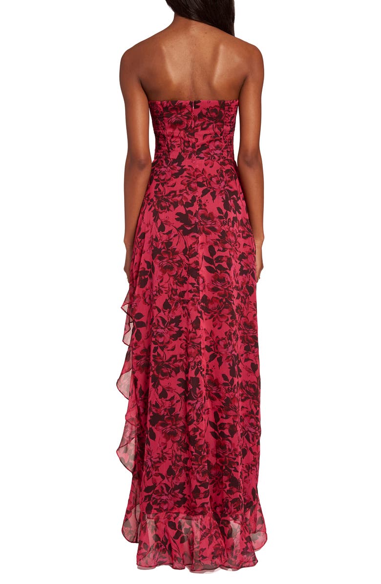 Amanda Uprichard Eden Floral Strapless Gown, Alternate, color,