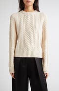 Johnstons of Elgin Aran Cable Knit Cashmere Sweater