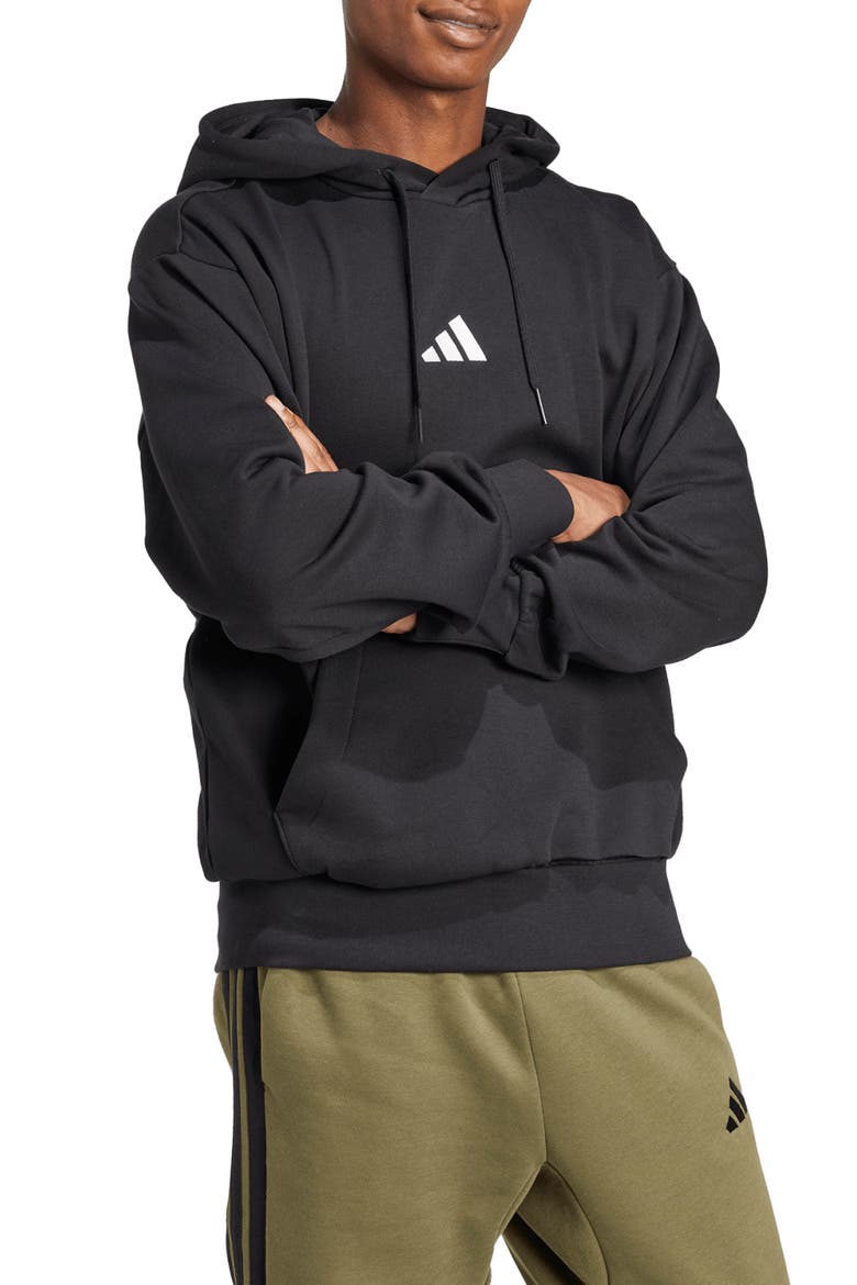 Feelcozy Hoodie, Alternate, color, BLACK/WHIT