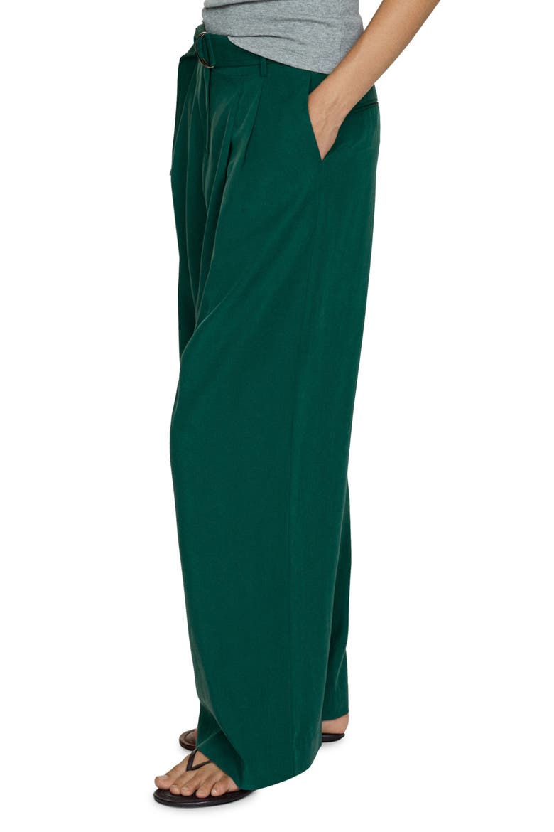 Belted Pants, Alternate, color, GREEN